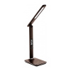 LED Stolová lampa s displejom v hnedej farbe (kalendár, dátum, čas, teplota, budík), 6W, 350lm | Avide