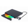 GEMBIRD externí USB DVD mechanika, černá DVD-USB-031