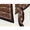 Šatka - Mango šatk, biela, hnedá, čierna (A033R42 Mango Scarf Scarb)