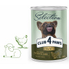 CLUB 4 PAWS Premium Selection - Jemná paštéta s morčacím a jahňacím mäsom 400 g