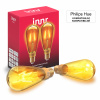 Innr Inteligentná LED žiarovka E27, Vintage Edison, kompatibilná s Philips Hue, sklenená so zlatým povrchom pre teplé svetlo 350 lm, Zigbee, 2 ks (RF 264-2)