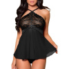 Noční košilka Romantic Black Babydoll Set Velikost: L (44-46)