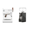 Ascaso Steel DUO PID PLUS, White&Wood + Eureka Mignon Specialita, CR anthracite