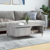 zahrada-XL Konferenčný stolík sivý sonoma 90x60x35 cm kompozitné drevo 827058