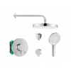 SANITINO - Sprchový set s termostatom a telesom pod omietku Hansgrohe, príslušenstvo kielle, chróm SANI21HKK014