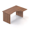 Lenza Ergonomický stôl Visio 140 x 100 cm, pravý, orech