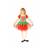 Kostým pre dievča - Elf Outfit Girl Mikołajka St756 134/140 (Elf kostýmová sukňa červená čiapka 98-110)