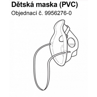 Maska PVC pediatrická k inhalátorům OMRON C801,C801KD,C28, C28P, C29, C30, CX Pro a CX3