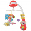 BABY MIX Kolotoč nad postieľku so svetelným projektorom Baby Mix červený