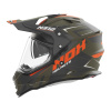 Enduro prilba na motocykel NOX N312 Vapor khaki matná/oranžová XL