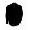 KARIBAN VINTAGE K537 / Pánska košeľa s dlhým rukávom v nežehlivej úprave - black XXL