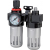 Filter Airtool MF-3, vzduchový, na kompresor, s regulátorom a tlakomerom, 1/4