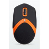EXACTGAME AMEI AM-M101O/Ergonomická/Optická/1 600 DPI/Drôtová USB/Čierna-oranžová AMEI AM-M101O