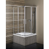 Polysan Polysan, CARMEN štvorcová sprchová zástena 900x900x1650mm, číre sklo, MD5116