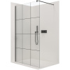 CERANO Sprchová zástena Walk-in Onyx Duo Ľ/P 8mm biela matná/industriálne sklo 140x200