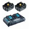 MAKITA 2 AKUMULÁTORY BL1860B 6Ah +NABÍJAČKA DC18RD (199482-2)