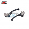 Sada výklopných páčiek ZETA PIVOT - Kawasaki KX125 / 00-05 + KX250 / 00-04 + KXF250 / 04 + KX65 + KX85 / 01-18 + Suzuki RMZ250 + RMZ450 - čierne