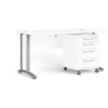 TVILUM Office 80400/35 biely/strieborný