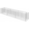 vidaXL Gabiónový vyvýšený záhon pozinkovaná oceľ 270x50x50 cm