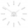 Dizajnové nalepovacie hodiny Future Time FT9600WH Modular white 60cm