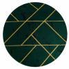 Kusový koberec Emerald geometric 1012 green and gold kruh 200x200 (průměr) kruh cm