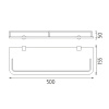 Nimco Regál s ohrádkou, 50 cm BR 11091AX-50-26