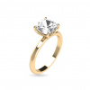 iZlato Forever Obruč zo žltého zlata solitaire pre 2ct diamant Sheridan, 14K CSTM1-200