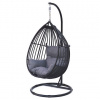 ROJAPLAST Bogota Kreslo závesné hojdacie 98 x 98 x 203 cm, čierne ROJAPLAST 1080