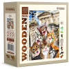 WOODEN CITY Drevené puzzle Mačiatka v Londýne 200 dielikov NB 200-0021-M