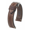 HIRSCH 10900210-2-24 - Liberty L - Kožený remienok na hodinky 24 mm hnedý
