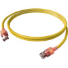 Easylan CS1OYADAD0075 RJ45 sieťové káble, prepojovacie káble CAT 6A S/FTP 7.50 m žltá dvojžilový tienený, bez halogénov, samozhášavý 1 ks; CS1OYADAD0075