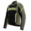 DAINESE AIR FRAME 3 TEX JACKET ARMY GREEN/BLACK/FLUO YELLOW Velkosť: 56
