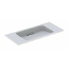 Geberit ONE Umývadlo, 90x40x13 cm, bez prepadu, bez otvoru na batériu, vodorovný odtok, KeraTect, biela 500.390.01.1