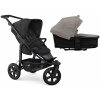 TFK Mono3 2v1 Black Combi carrycot + Seat unit Nenafukovacie kolesá (s výplňou) Hlboká vanička Sand
