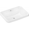 Hansgrohe Xuniva Q - Zápustné umývadlo 550x400 mm SmartClean s prepadom bez otvoru na batériu, biela 61066450
