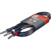 Stagg SYC6/PS2P E, kabel 2x mono JACK/stereo JACK, 6m