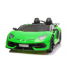 Beneo Elektrické autíčko Lamborghini Aventador 24V Dvojmiestne, Zelené lakované, 2,4 GHz DO, Mäkké PU Sedadlá, LCD Displej, odpruženie, vertikálne otváracie dvere, mäkké EVA kolesá, 2 X 45W MOTOR, ORI