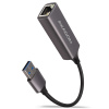 Adaptér AXAGON ADE-TR Gigabit Ethernet 10/100/1000 - USB 3.1 typ A, titánovo sivá