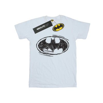 DC Comics - Tričko "Batman Sketch Logo" pre chlapcov BI8860 (140-146) (Biela)