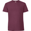 Fruit of the Loom Tričko Iconic 195 T, krátký rukáv, pánské COT16142237001-burgundy S Burgundová