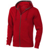 ELEVATE ARORA HOODED FULL ZIP SWEATER červená M
