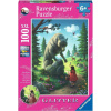 Ravensburger 12988 Puzzle Červená čiapočka a vlk 100 dielikov XXL Glitter (ra12988)
