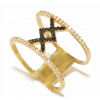 585 zlatý prsteň čierny cubic Zirconia (585 zlatý prsteň čierny cubic Zirconia)