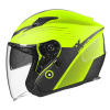 Otvorená helma na motocykel NOX N128 Spirit žltá fluo XS
