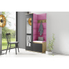 Signal Predsieňová stena AMI 13 Ružová So zrkadlom Dub artisan/čierna