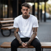 Music pánske tričko biele 5XL