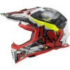 Motokrosová helma LS2 MX437 Fast Evo Crusher černo/červená