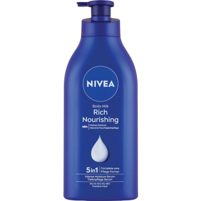 Nivea výživné telové mlieko Body Milk 625 ml