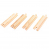 Bigjigs Rail Medium rovné koľaje 16 cm 4 ks