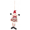 Dekorácia MagicHome Vianoce, Snehuliak, LED, závesná, MDF, 12,5x2x23,5 cm